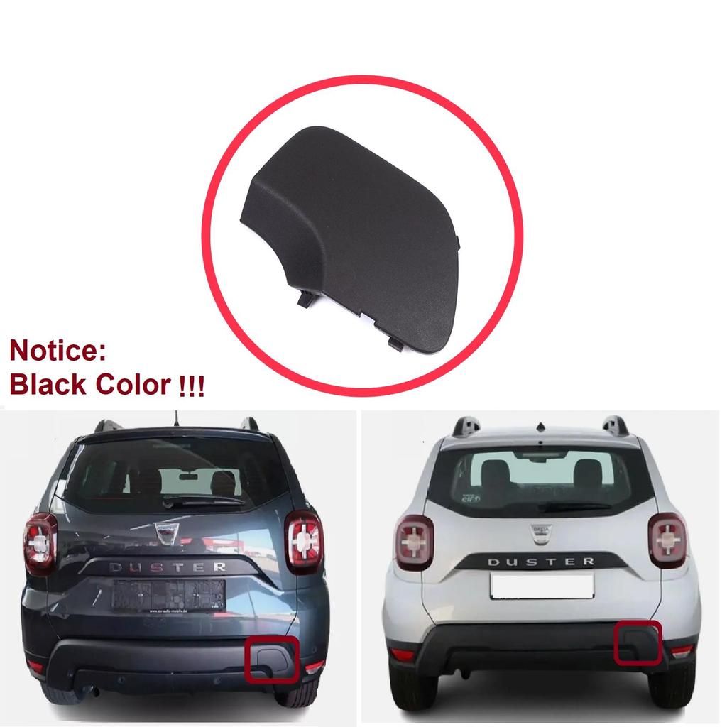 ESP1193 Rear Bumper Tow Bar Hook Eye Cover Black for Renault Dacia Duster MK2 HM 2017-2023 511656583R