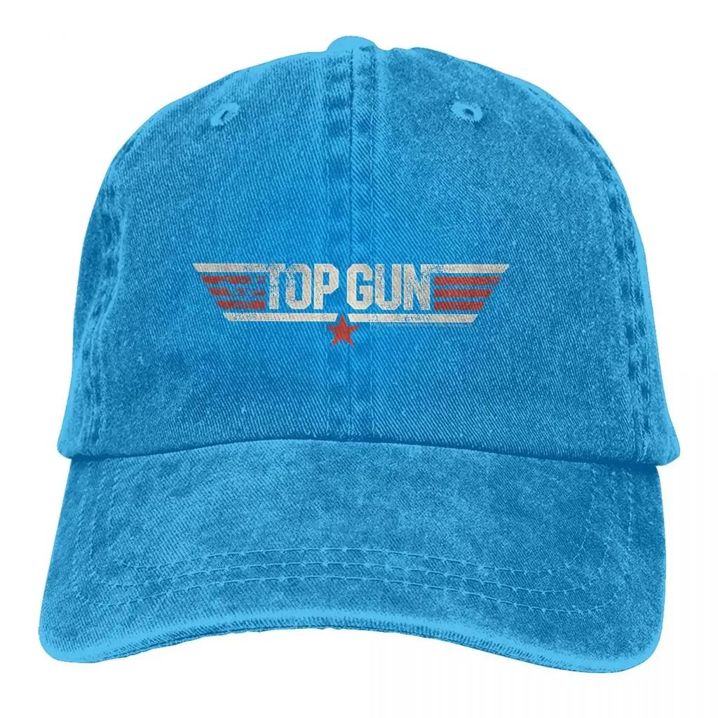 Летняя кепка Солнцезащитный козырек Top Gun Классика Винтаж Кинозвезды Хип-хоп Кепки Ковбойская шляпа Козырек Trucker Dad Hats
