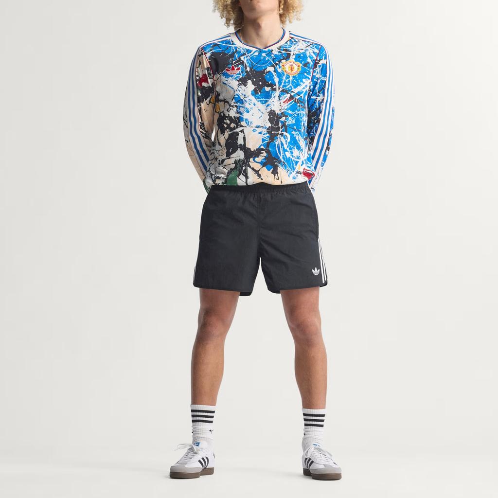adidas Оригиналы Манчестер Юнайтед Stone Roses Узкий крой Свитшот С длинным рукавом Футбольная рубашка Мужские топы KC4442
