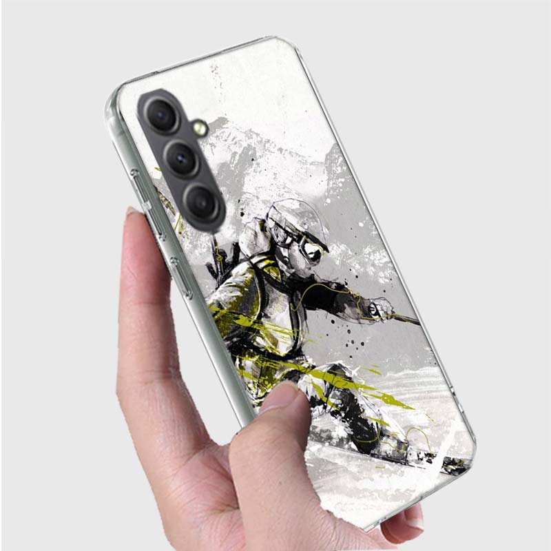 Skiing Snow Snowboard Ski Phone Case for Samsung A16 A26 A36 A56 A17 A37 A57 A07 A06 A02S A03 A04S A05S Galaxy Note 20 10 A50S A
