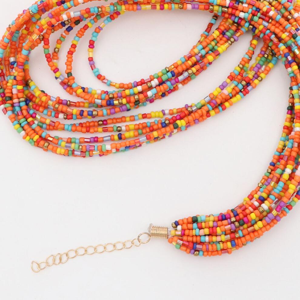 Raindrops 1set Statement Jewellery Sets Orange Plastic Style For Women
