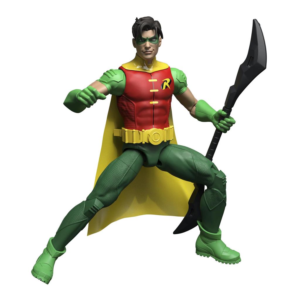 [Эксклюзив Amazon.co.jp] Фигурка Робин из серии DC Core от Mattel, Фигурка персонажа с аксессуарами, Для детей от 4 лет, Зеленый JMD96