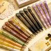 4PCS/Set Spring Lifting Neutral Pen 0.5mm Color Ink Writing Pens Quick-Dry Ball-point Pen  Students