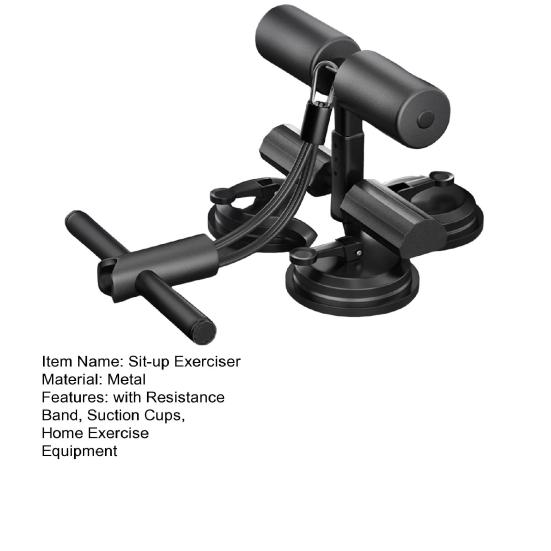 Помощник для приседаний с лентой сопротивления Тренировка мышц брюшного пресса в помещении Подставка для ног для приседаний с присосками Оборудование для домашнего спортзала