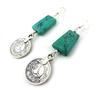[N0257] - Turquoise 'Kilimanjaro' Designer Earrings