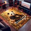 1PC Custom Name Panda Autumn Forest Theme Floor Mat Ideal for Living Room, Game Rooms, Office, Bedroom,Floor Mat Playful Design