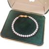 Cool sweet style new natural freshwater pearl bracelet, Guochao simple matte bow bracelet light luxury Korean version for women