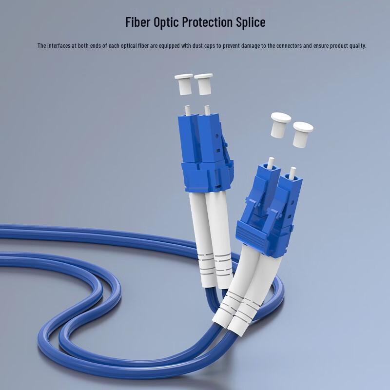 SK-LINK Armored LC-SC Single Mode Duplex Fiber Optic Patch Cable