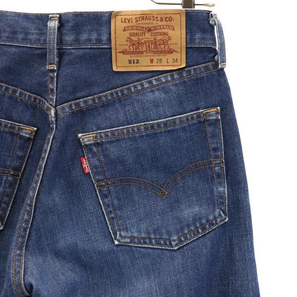 Levi's 90-е 512 Сделано в Японии Прямые джинсы w28 Джинсы индиго Мужские Б/у
