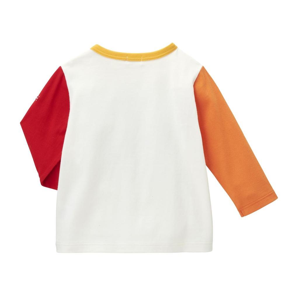 MIKI HOUSE HOT BISCUITS Long Sleeve T-Shirt, Boys and Girls, Kids' Clothing, Multicolor, 80cm, 73-5203-495