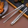 Stainless Steel Grill Tongs Food Clip Steak Clip Bread Tong Cooking Utensils Party Non-Slip Kitchen Gadgets Accessories