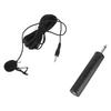 Wired Lavalier Microphone Noise Canceling Omnidirectional Condenser Lapel Mic with 3.5mm 6.5mm Jack for Instrument Mixer