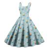 Women's Casual Fashion Print Sexy Off Shoulder Punk Retro Dress Retro Dress Dress