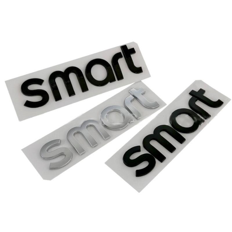 SMART Letter Logo Автомобильные наклейки для аксессуаров SMART Head Modification Передняя и задняя эмблема, значок, декоративные наклейки
