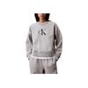 Casual Short Letter Loose Round Neck Drop Shoulder Long Sleeve Sweatshirt Women Sweatshirt Gray 47A214G-031
