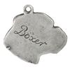 Boxer, German Boxer III - Necklace with dog, silver-plated pendant for dog fan, unique jewelry by Art-Dog brand