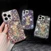 Glitter Rhinestone Phone Case For OPPO Realme P3 Pro Ultra P3X P1 5G Bling Crystal Floral Gem Cover