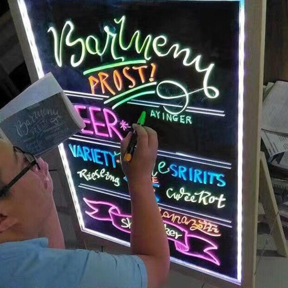 Erasable Whiteboard Pen LED Writing Board Highlighters New Art Marker Pen