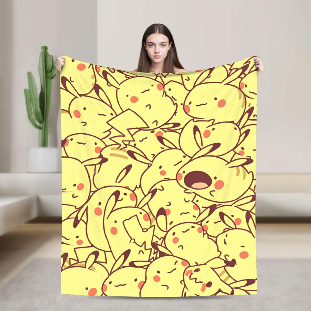 Cool Dragon Charizard Cartoon Blanket Velvet Air Conditioning Poke-Mon Portable Soft Throw Blanket for Bedding Couch Rug Piece