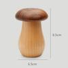 Держатель для зубочисток из цельного дерева, бытовая коробка для зубочисток, деревянная симпатичная банка для зубочисток в виде гриба