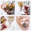 20/30PCS Single Rose Bouquet Packing Bag Wrapping Sleeve Flower Packaging Bag  Valentine's Day