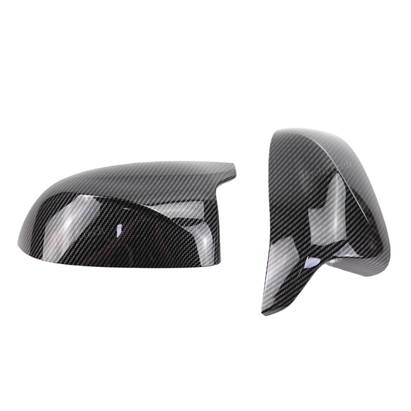 4pcs Carbon Fiber Style Black Side Mirror cover Caps for BMW X3M F97 X4M F98 -2024 X5M F95 X6M F96 -2024