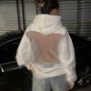 Худи Харадзюку Женский Осенний Тренд С Открытой Спиной ShinyThrea Сетчатый Пэчворк Повседневный Уличный Хипстерский Пуловер