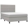 VidaXL Sommier à Lattes de Lit avec Matelas et LED, Lit Rembourré, Lit Double, Lit Adulte de Chambre à Coucher Intérieur, 3135189