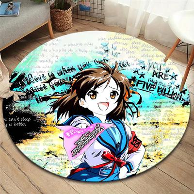 Круглый ковер Vortex Crossing Gate, Ковер для гостиной, спальни, дивана, игровой комнаты, Декор, Нескользящий коврик для пола