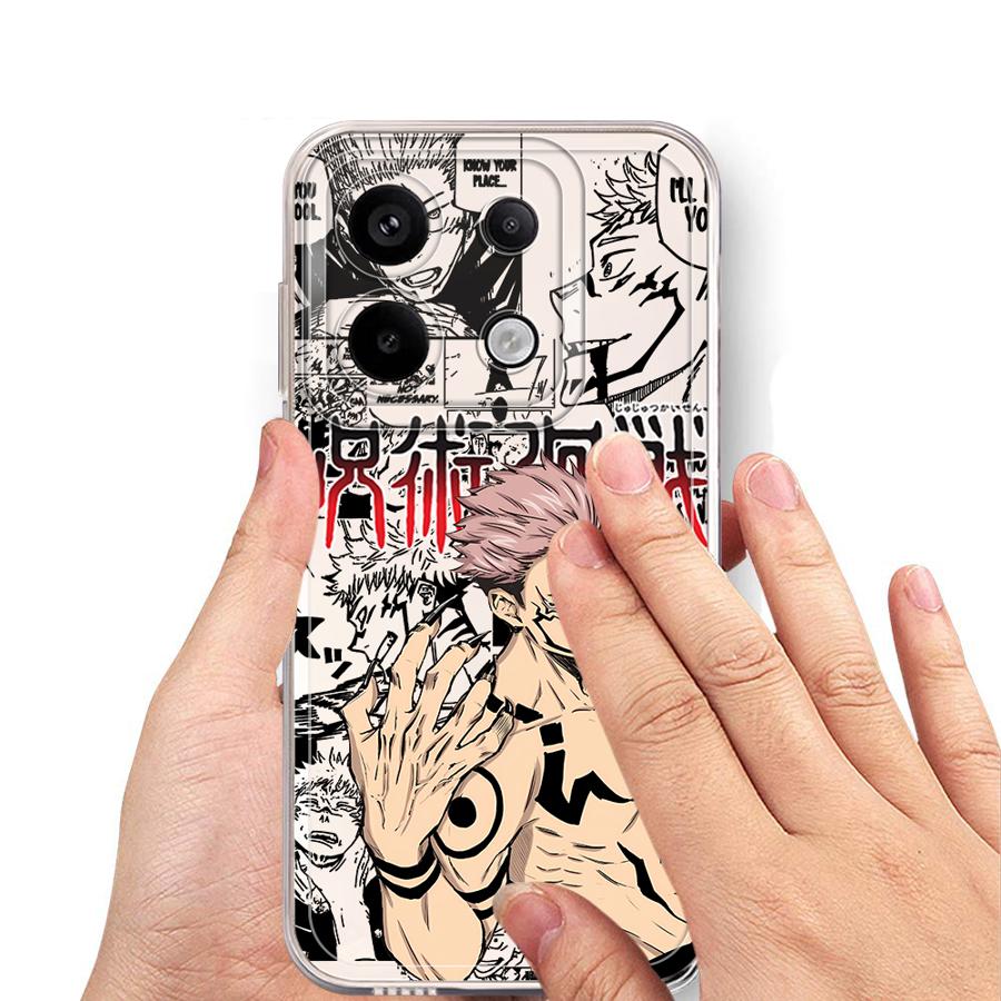 Чехол J-Jujutsus K-Kaisens для Xiaomi Redmi Note 14 Pro Plus 13C 9 10 12 10S 11 11S 14C A4 Note 13 12S Мягкая крышка для телефона