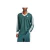adidas Футболка с длинным рукавом Originals Adicolor Pique Striped Pullover Football T Shirt Men Tops Mineral-Green IZ2446