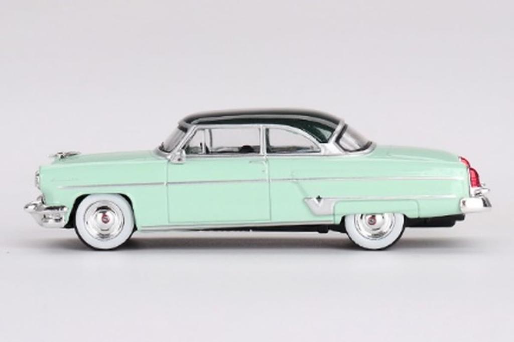 MINI GT Масштаб Lincoln Capri 1954 Park Lane Green Готовое изделие 1/64 (Левый руль)