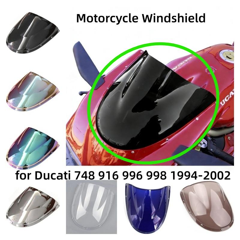 Motorcycle Windshield windshield double bubbles Deflector fairing for Ducati 748 916 996 998 1994-2002