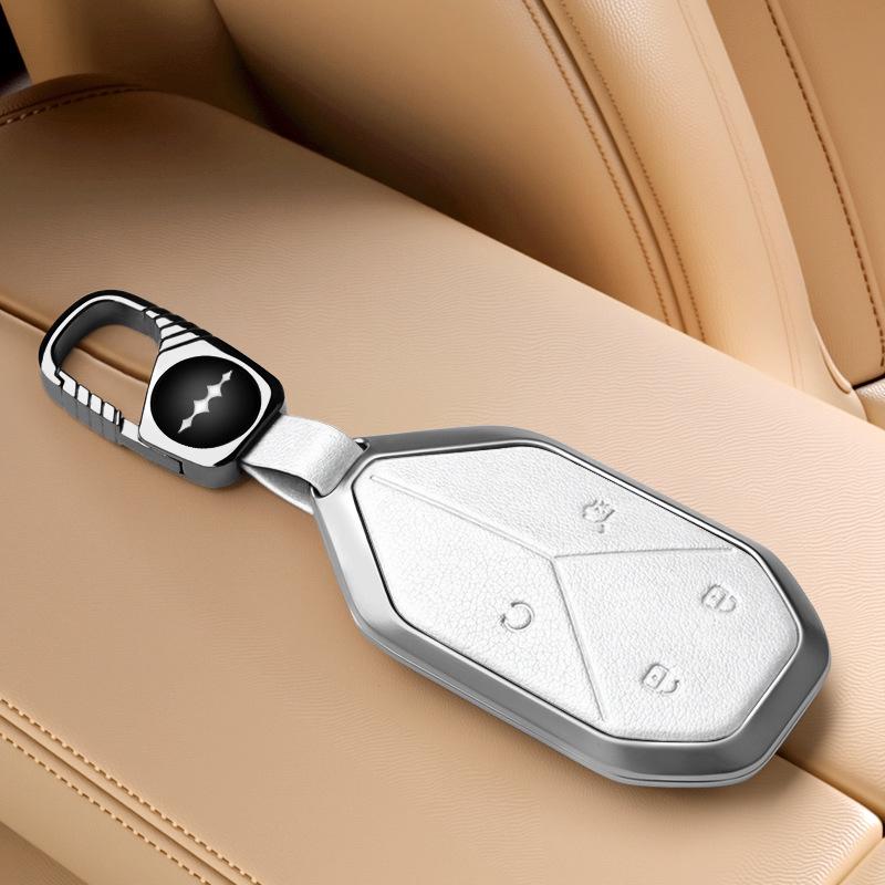 Чехол для ключей для BYD Fangchengbao: Подходит для 5-ключевого, Титанового 7, Baobao 5/8/3, Мужской Женский Чехол-Карта с Пряжкой
