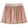 Skirt with Sequins for Children Pale Pink 92/104/116/128/140