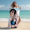 1pc KPop Demon Hunters ZOEY1 Beach Towel, Comfortable and Thick, and Swimming/Bath/Picnic/Camping Towel, Suitable for Seaside Beaches
