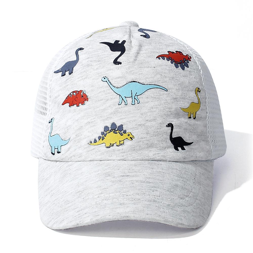 Adjustable Toddler Baseball Hat Dinosaur Printed Mesh Baseball Hat  for Boys Girls