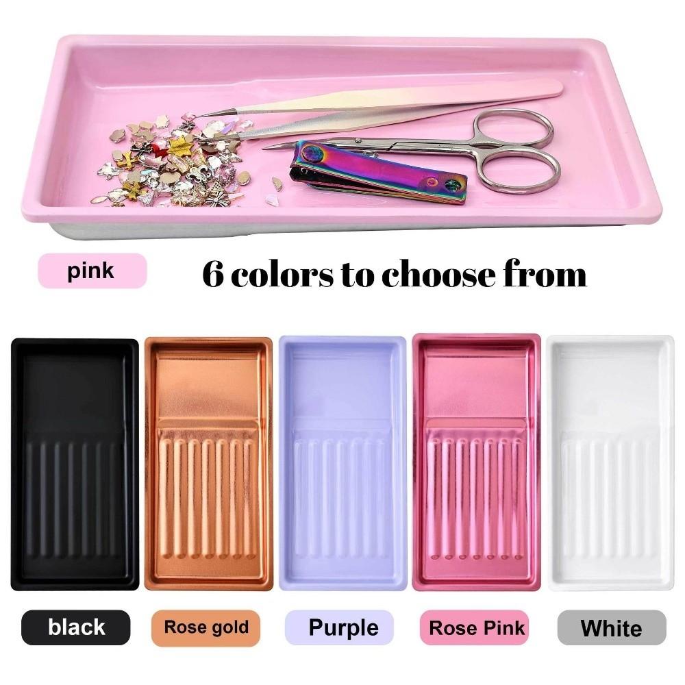 Stainless Steel Storage Tray Multifunctional Disinfection Dish Nail Art Plate For Nail Salon