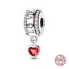 Новые Оригинальные Шармы Медь Милая Панда Держит Шармы-Бусины в Форме Сердца Подходят для Оригинального Браслета 3 мм Женские DIY Ювелирные Изделия Подарки