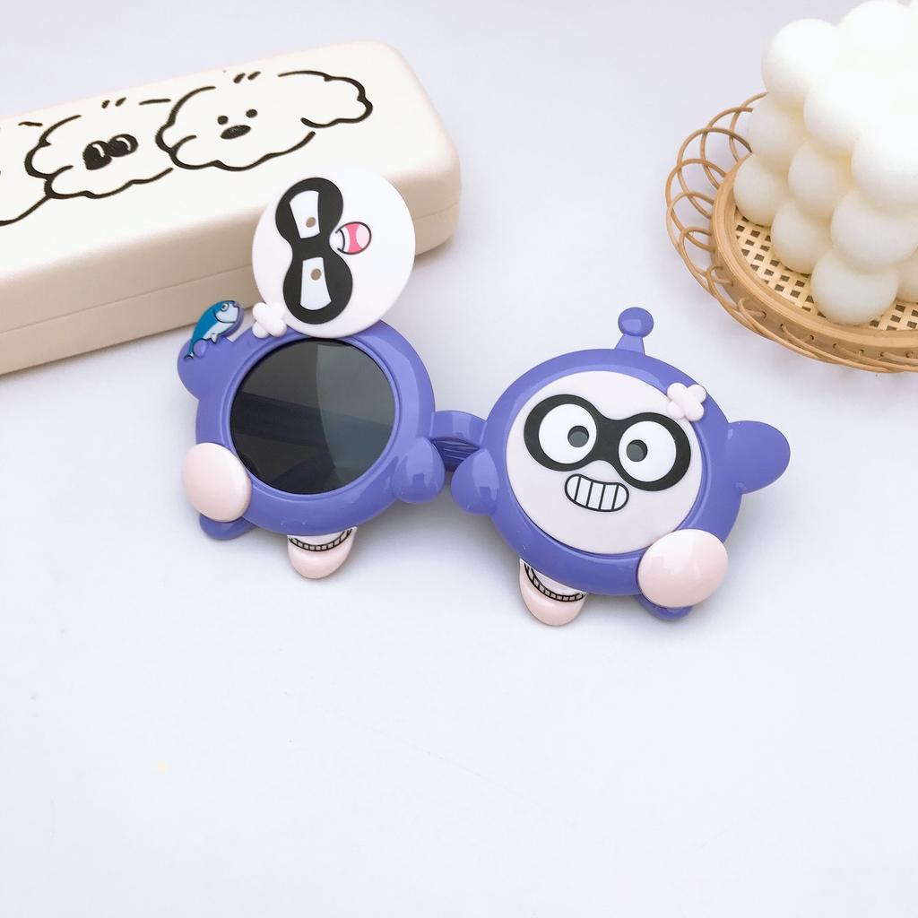 Детские солнцезащитные очки для путешествий, солнцезащитные очки с силиконовой поляризацией, солнцезащитные очки для девочек, очки с изображением панды из мультфильма