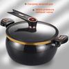 Nonstick Ceramic Coated Soup Pot with Lid 8L Micro Pressure Cooker Heavy Metal-free Cooking Pot for Stovetops