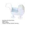 1:12 Миниатюрная детская коляска Мини Игрушка-машинка для детской комнаты Маленькая металлическая модель детской коляски для детей Аксессуары для ролевых игр Мебель для кукольного домика