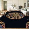 New Chinese Oriental Floral Living Room Carpet Washable Non-slip Large Size Coffee Tables Rug Soft Foldable Decoration Home Mat