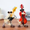 Swing Cartoon Cello Music Box Classic Melody Automatic Shaking Guitar Wind-up Musical Box Home Office Bedroom Desktop Decoration Ornament