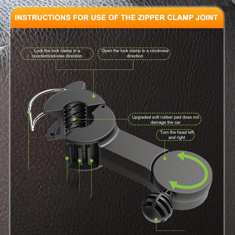 USB Car Cooling Fans For Backseat 3 Speeds Car Seat Headrest Fan For Kids Quiet Automotive Air Conditioning Cooler For Sedan