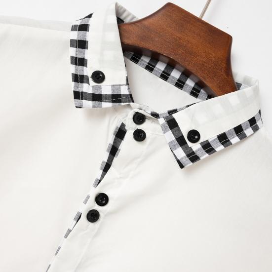 Мужская весенняя рубашка с цветными блоками и клетчатым принтом, однобортная приталенная рубашка с длинным рукавом и пуговицами с лацканами, уличная одежда, повседневная деловая рубашка-кардиган, пальто