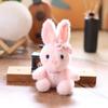Rabbit Plush Pendant Keychain Animal Toys Doll Keyring Cartoon Pendants Bag