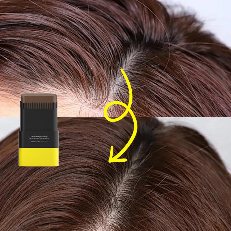 2in1 Hair Dye Stick with Comb Black Brown Coffee Long Lasting Temporary Hair Coloring Covered White Hairs Hairline Pen Washable