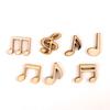 100Pcs Unfinished Decorative DIY Craft Embellishment Music Notes Wooden Scrapbooking Natural Wood