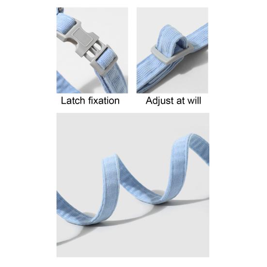 Набор шлейки, поводка и ошейника для кошек для прогулок, регулируемая двухслойная шлейка для питомца с цветочным декором, ошейник-поводок для питомца, защищенный от побега